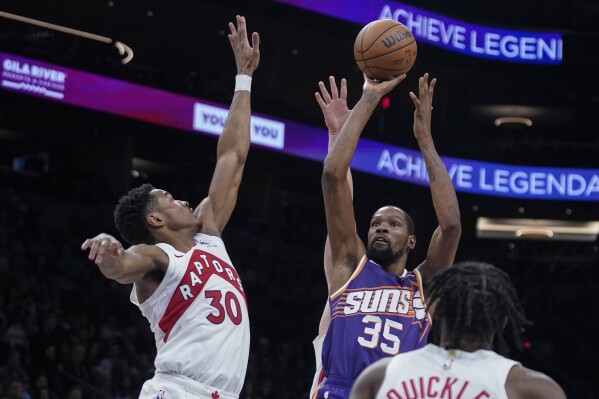 Kevin Durant scores 35 Grayson Allen adds 26 and the Suns beat